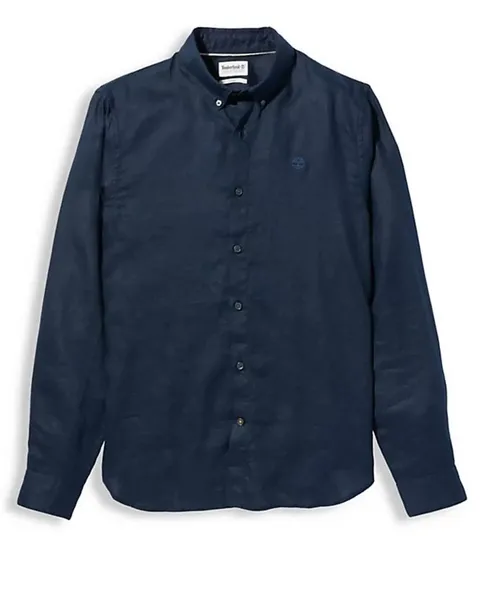 Image of Timberland - Mill Brook Linen Shirt for Men in Navy, Man, Navy, Size: XXL
