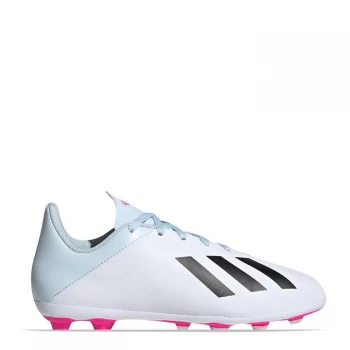 Image of adidas X 19.4 FG Junior Football Boots - White/Blk/Pink