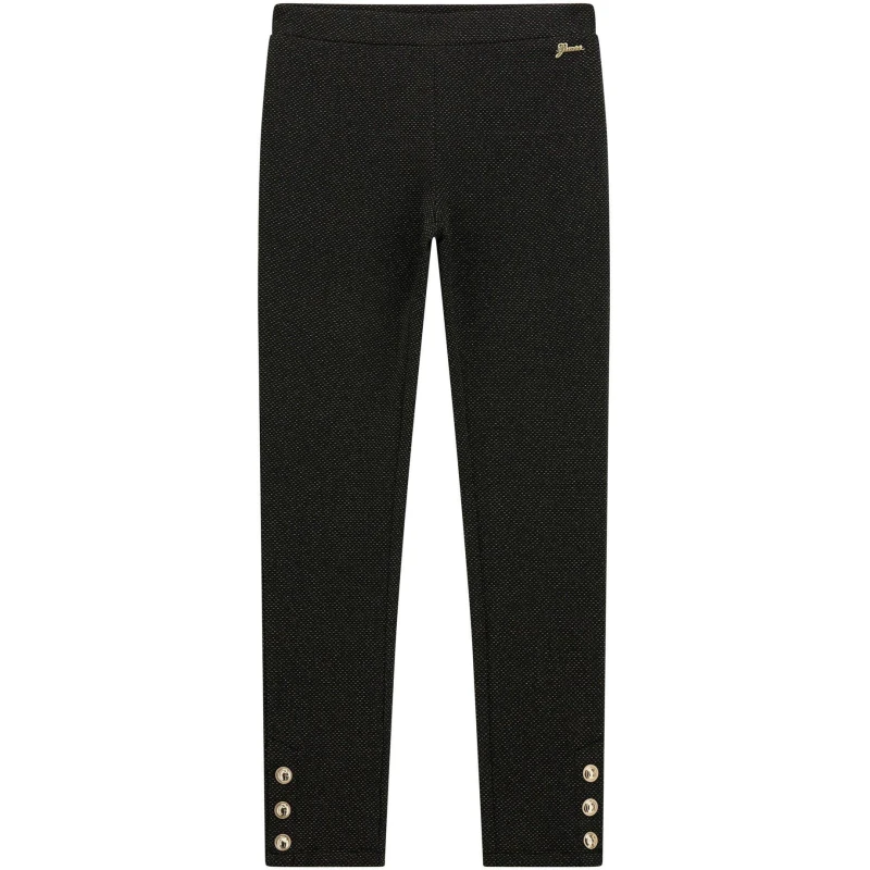 Image of Guess Kids Jacquard Leggings Black Gold F9MW female 14Y
