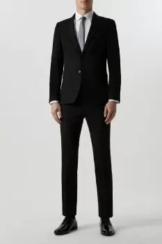 Image of Skinny Fit Black Essential Suit Jacket