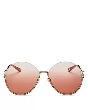 Image of Chloe Womens Round Sunglasses, 61mm