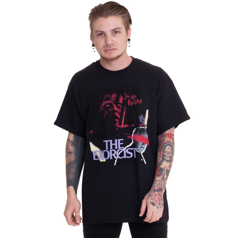 Image of The Exorcist Mens The Scratched T-Shirt in Black Size: Small Black Male S