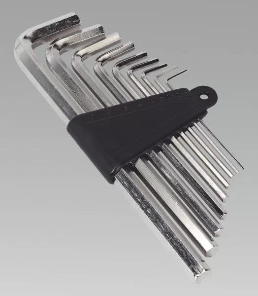 Image of Genuine SEALEY S0493 Hex Key Set 9pc Metric