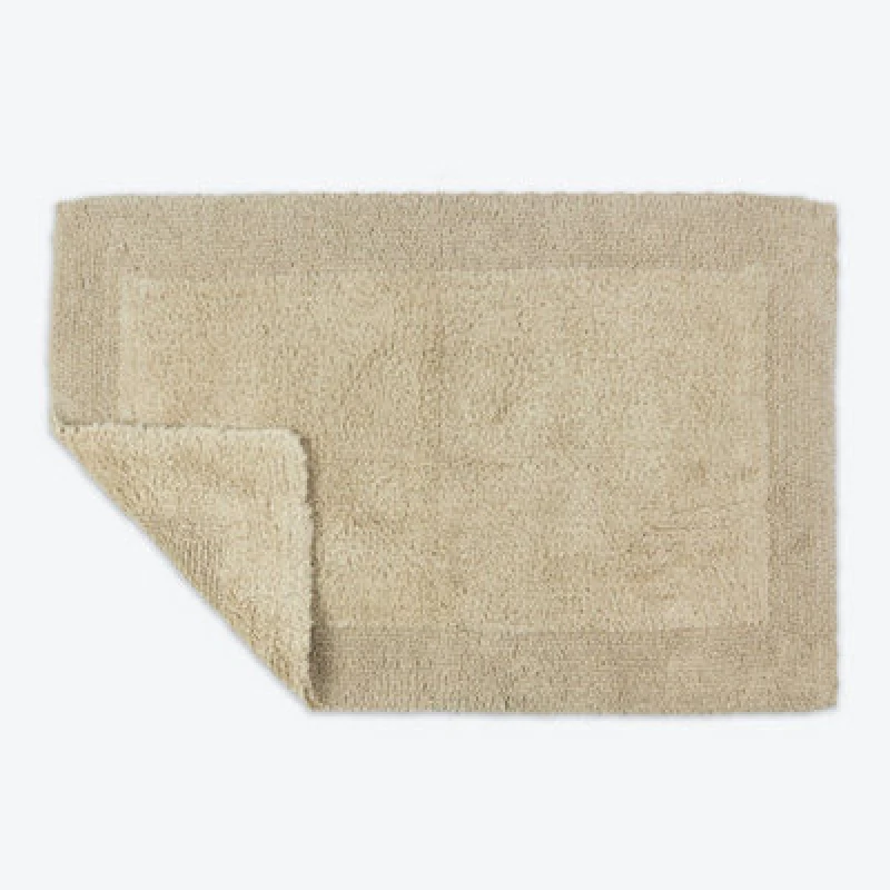 Image of Allure Bath Fashions Elegance Reversible Heavyweight Bath Mat - Stone