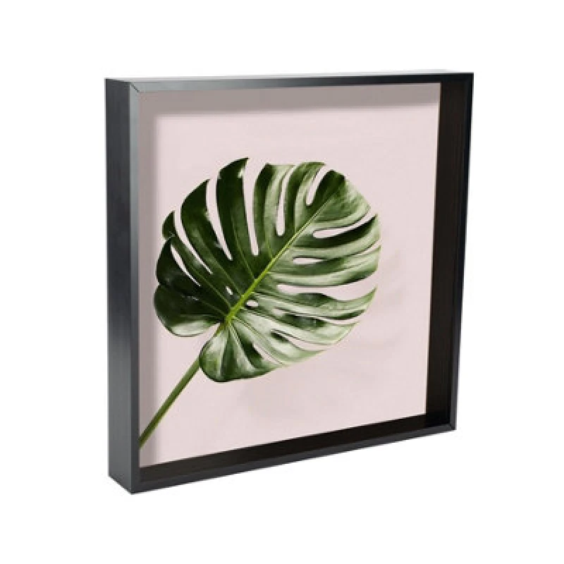 Image of Nicola Spring 3D Deep Box Photo Frame - 16 X 16" - Black