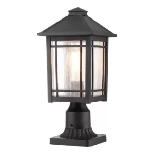 Image of Quoizel Cedar Point Outdoor Pedestal Light Black, IP44