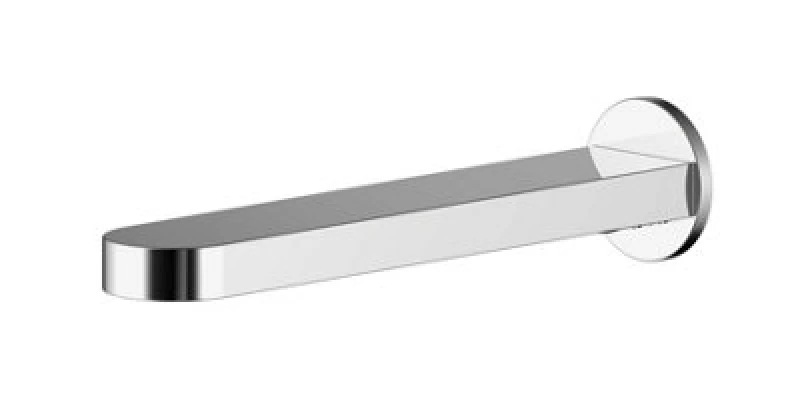 Image of Balterley Contemporary Bathroom Round Wall Mounted Bath Spout Chrome 45mm Silver