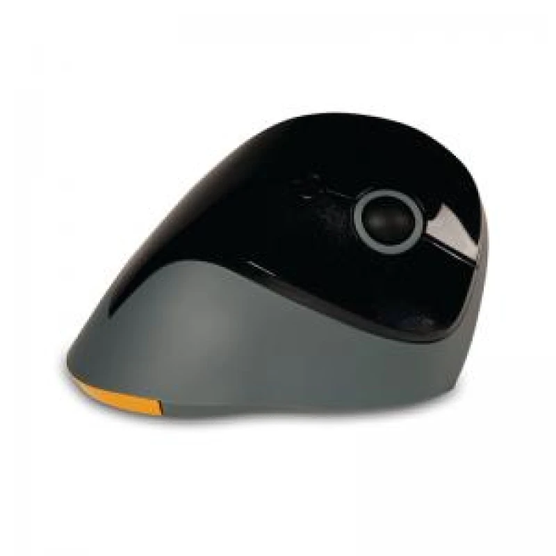 Image of Bakkerelkhuizen PRF Vertical Right Handed Wireless Mouse Black/Grey/Yellow BNEPRFDG