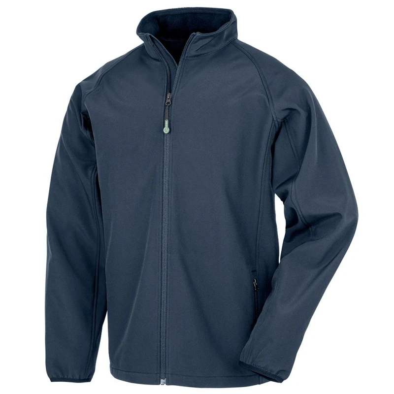 Image of Result Result Men Printable Soft Shell Jacket in Navy Size: Small Navy S Male 5059699725843