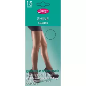 Image of Silky Womens/Ladies Shine Tights (1 Pair) (Large (42a-48a)) (Melon)