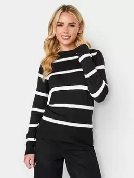 Image of PixieGirl Petite Mono Stripe Jumper, Black, Size 6-8, Women