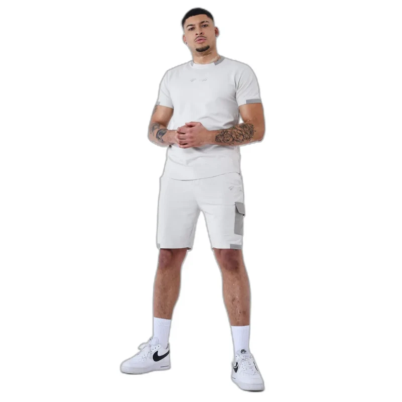 Image of Project X Paris Shorts with contrasting logo band Project X Paris Gris Male M