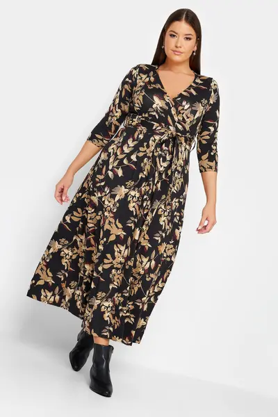 Image of Yours Floral Maxi Wrap Dress