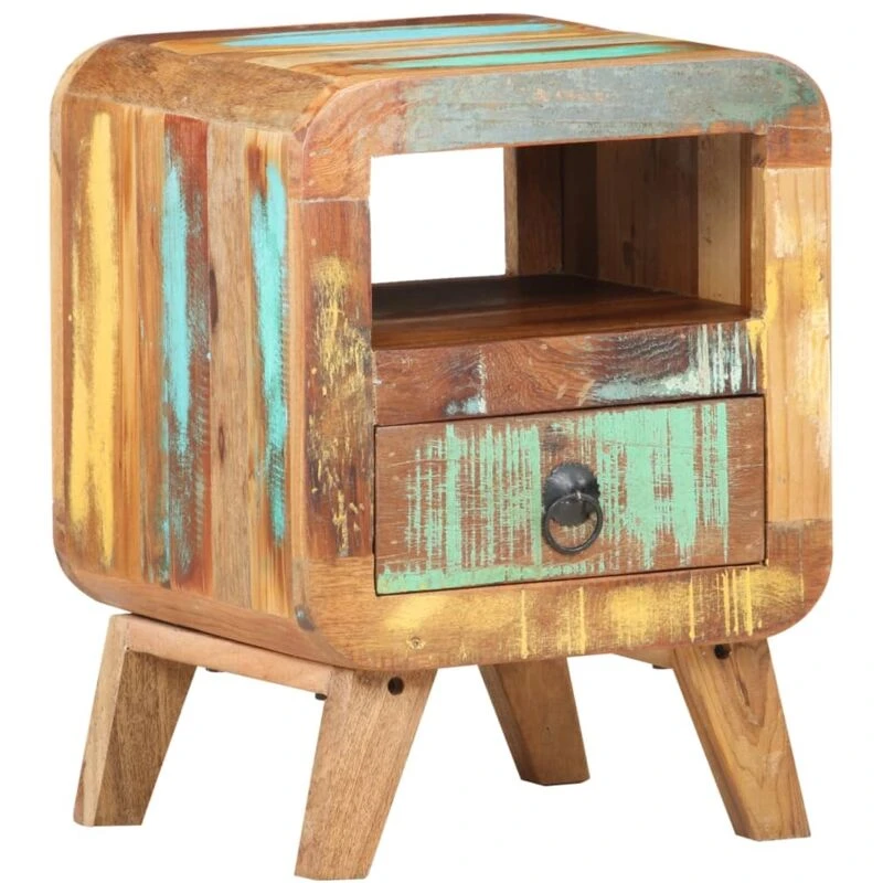 Image of VIDAXL Bedside Cabinet 30x30x41cm Solid Reclaimed Wood Vidaxl 8720286105078