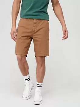 Image of Superdry Vintage Chino Short- Sand, Sand, Size 32, Men