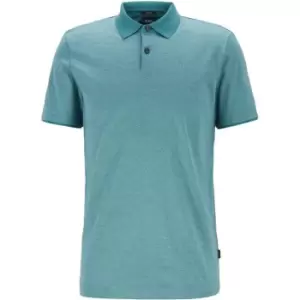 Image of Boss Boss Pitton Short Sleeve Polo Shirt Mens - Green