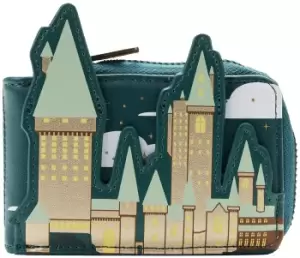 Image of Harry Potter Loungefly - Golden Hogwarts castle Wallet multicolour