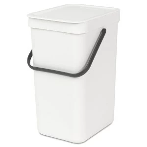 Image of Brabantia Sort and Go 12-Litre Bin - White