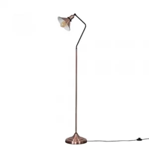 Image of Corinthia Antique Copper Angled Floor Lamp