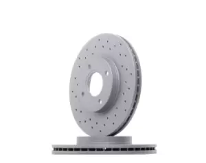 Image of ZIMMERMANN Brake disc 250.1362.52 Brake rotor,Brake discs FORD,Fiesta Mk6 Schragheck (JA8, JR8),B-MAX (JK),Fiesta Mk6 Kastenwagen