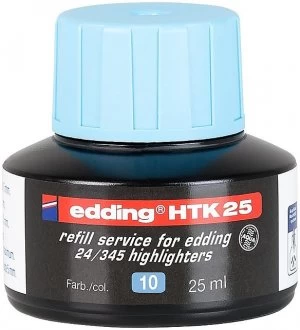 Image of edding HTK 25 Refill for Highlighter Light Blue 25ml