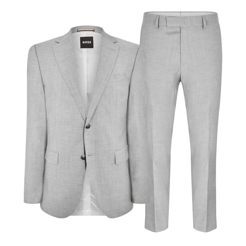 Image of Boss Mens Jeckson Suit Silver male 44 (54)