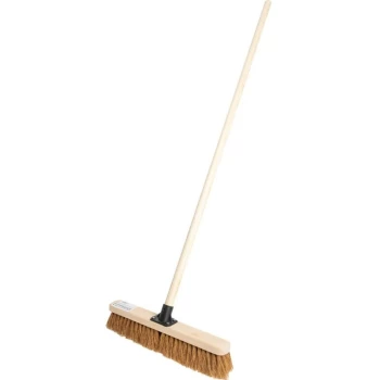 Image of 18' Soft Coco Broom with 48' Wooden Handle - Cotswold