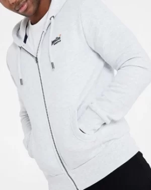 Image of Superdry Classic Logo Zip Through Hoodie