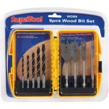 Image of SupaTool Wood Bit Set 9 Piece