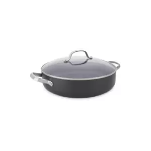 Image of GreenPan Venice Pro Hard Anodised Ceramic Non-Stick 30cm Shallow Casserole With Lid