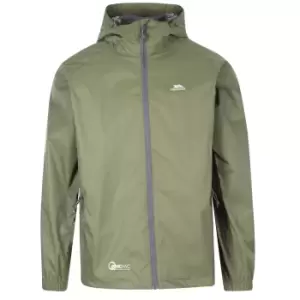 Image of Trespass Adults Unisex Qikpac Packaway Waterproof Jacket (L) (Moss)