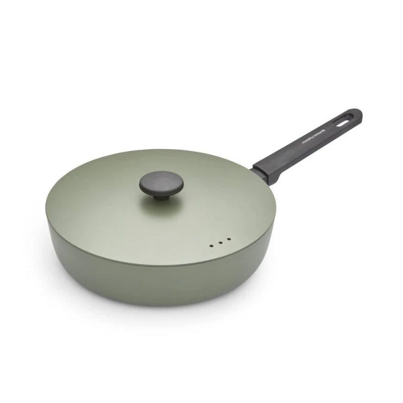 Image of Morphy Richards 28cm Forged Aluminium Saute Pan Green ONE SIZE