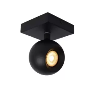 Image of Lucide Favori Modern Ceiling Spotlight 1xGU10 Black