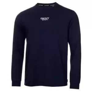 Image of DKNY Golf Liberty Long Sleeve T-Shirt Mens - Blue