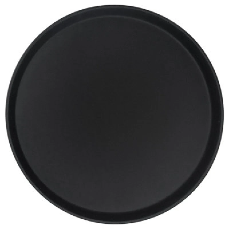 Image of Argon Tableware Round Non-Slip Serving Tray - 45.5cm - Black Black