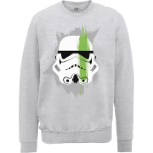 Image of Star Wars Paintstroke Stormtrooper Sweatshirt - Grey - XXL