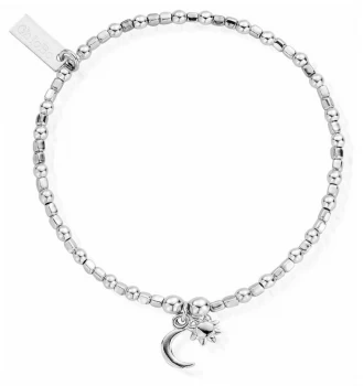 Image of ChloBo Womens Mini Cube Dainty Moon And Sun Bracelet Jewellery
