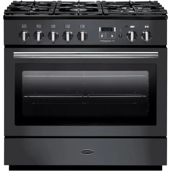 Image of Rangemaster Professional Plus FX 90cm Dual Fuel Range Cooker - Slate Grey