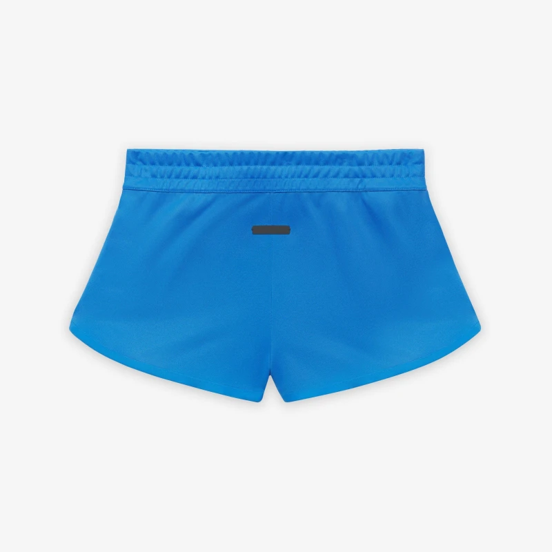 Image of adidas Womens Fleece Jogger Shorts Blue Rush female 10 (S)