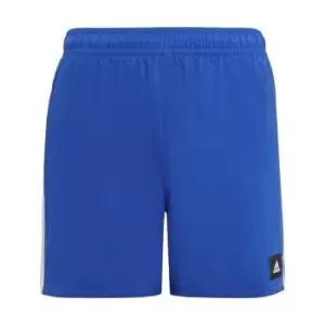 Image of adidas 3-Stripes Swim Shorts Kids - Semi Lucid Blue / White