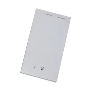 Image of Carbonless Perforated 76 x 140mm Duplicate Pad with 50 Sheets 1 x Pack of 50