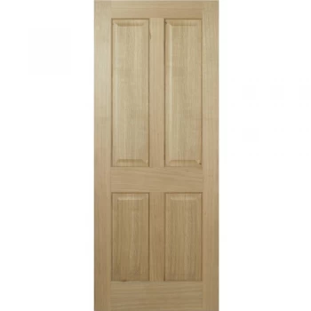 Image of LPD Regency 4 Panel Fully Finished Oak Internal Door - 1981mm x 838mm (78 inch x 33 inch)