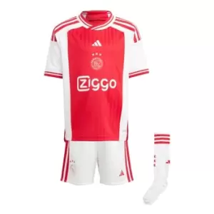 Image of adidas Ajax Amsterdam Home 2023 2024 Minikit Infants - White