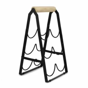 Image of 6 Bottle Wine Rack with Handle M&W - Multi