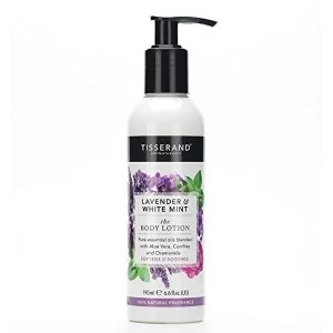 Image of Tisserand Aromatherapy Lavender and White Mint Body Lotion 195ml