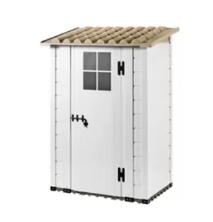 Image of Shire Tuscany PVC Shed - 4' x 2' 8''