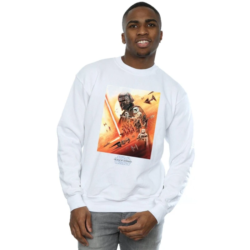 Image of Disney Men First Order Poster Sweatshirt in White Size: Small White S Male 5059400138078