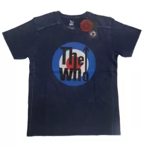 Image of The Who - Target Logo Unisex XX-Large Snow Wash T-Shirt - Blue