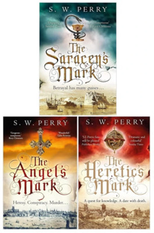 Image of Nullifire The Jackdaw Mysteries Series 3 Books Collection Set By S. W. Perry (The Angel's Mark, The Saracen's Mark, The Heretic's Mark)