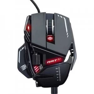 Image of MadCatz R.A.T. 8 + Optical Ergonomic, Backlit, Gel wrist support mat, Weight trimming, Built-in user memory Black